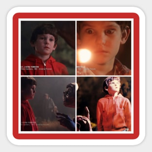 E.T et Henry thomas Sticker